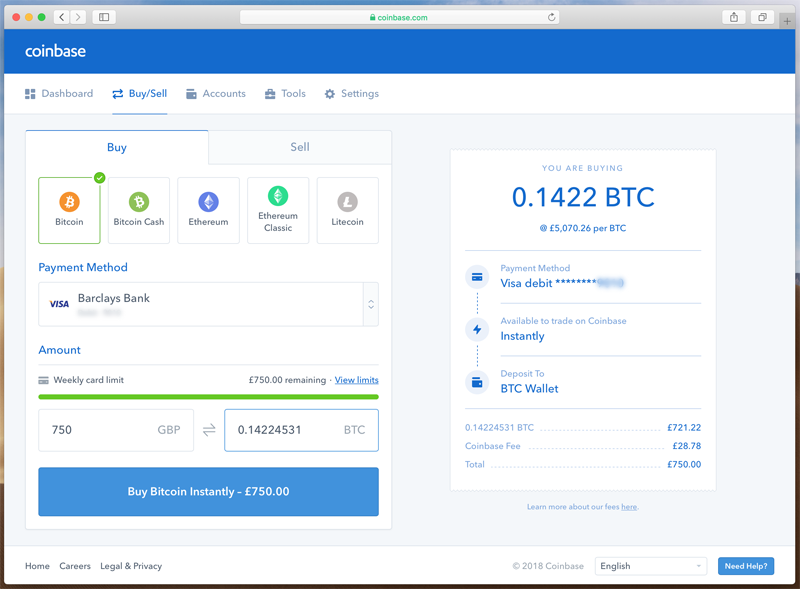 How long to get bitcoins from coinbase