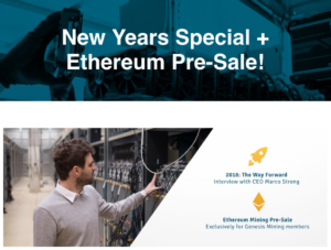 Ethereum Pre-Sale at Genesis Mining