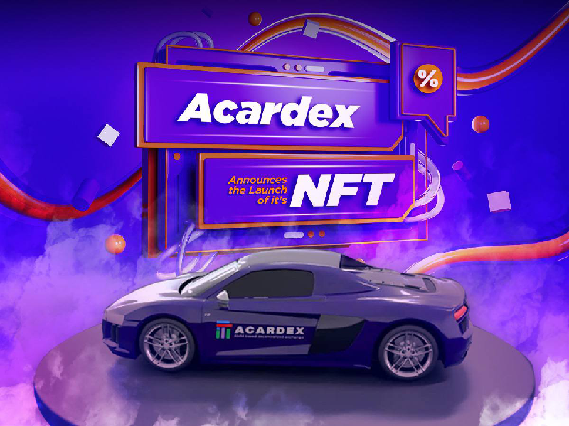 Cardano Defi Acardex launches car NFTs, grants higher Opportunities to Its token holders