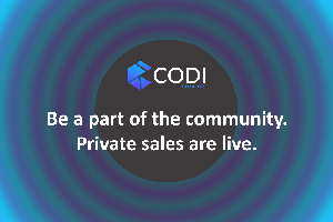 CODI is pleased to announce that the private sale of $CODI has came to a midpoint.