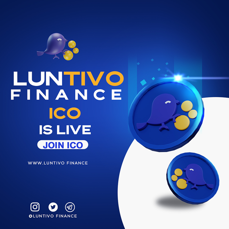 Luntivo Finance, a new generation DEX, announces its limited-time Coin Offering