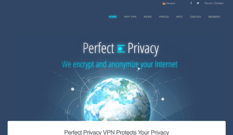 Perfect Privacy Screenshot