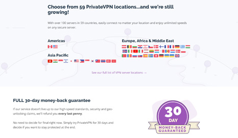 PrivateVPN Screenshot 2